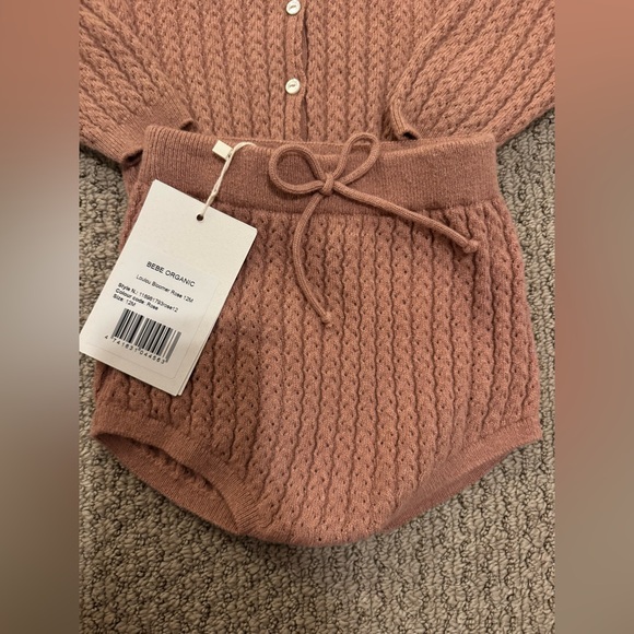 Bebe Organic Loulou Cardigan And Bloomer - ROSE - Picture 8 of 10